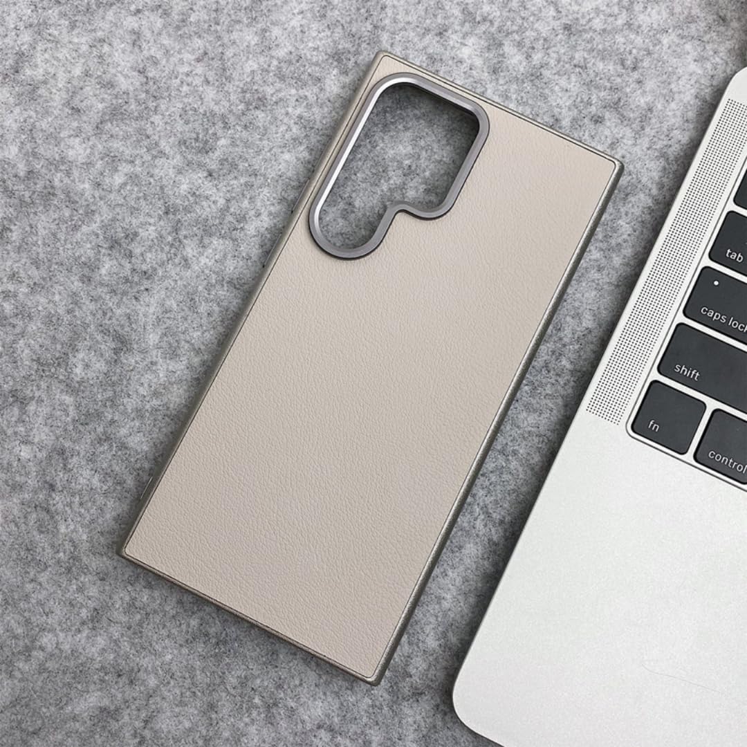 Coque Samsung S24 alliage givré mate rigide gris clair - 6