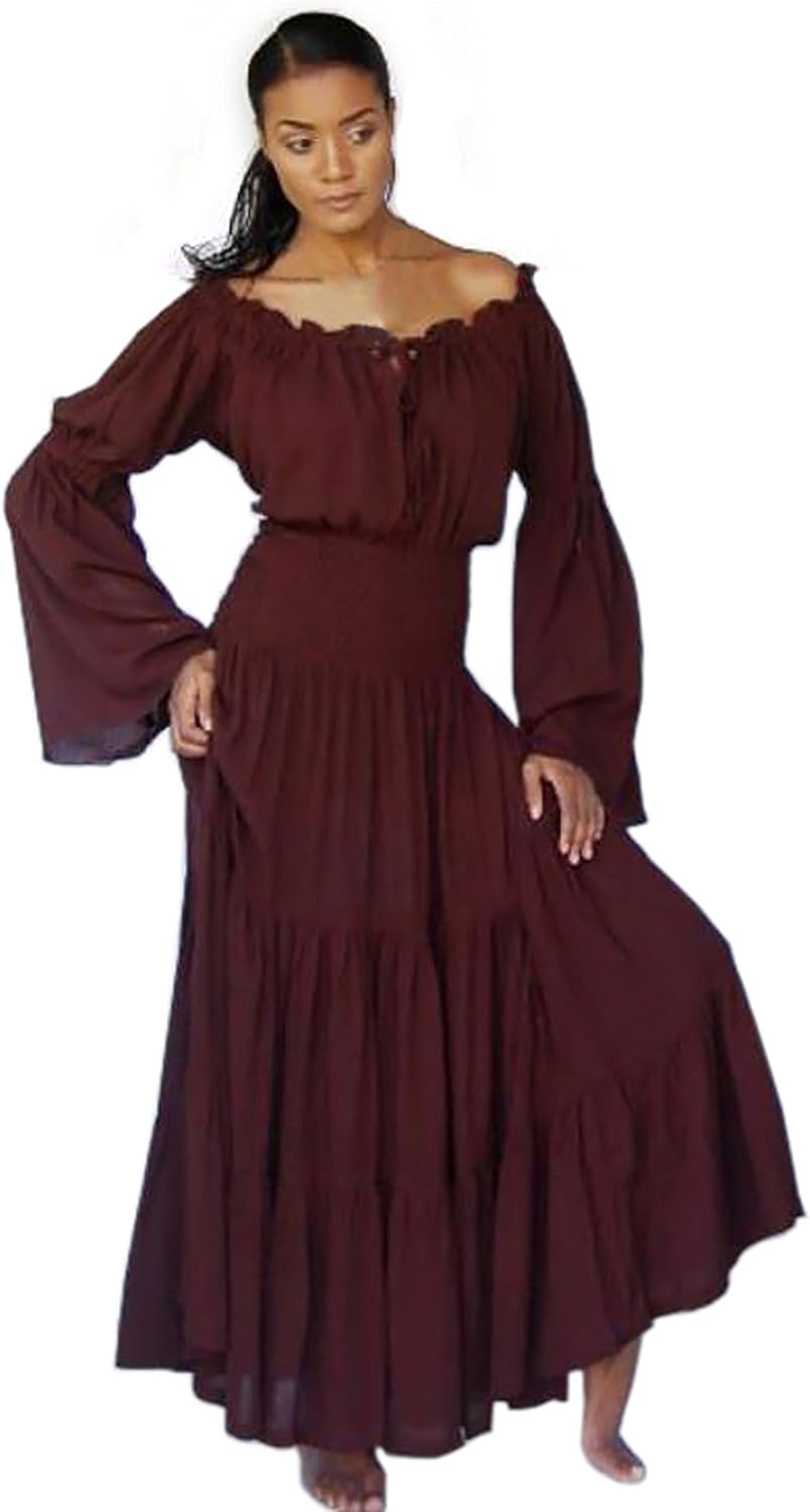 long sleeve peasant dress