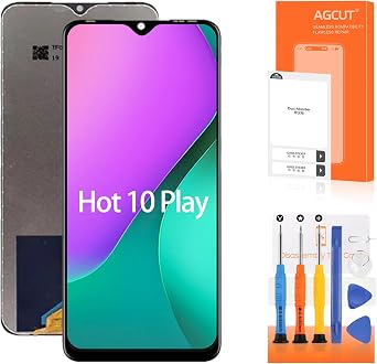 for Infinix Hot 10 Play LCD Screen Replacement for Infinix Hot 10 Play LCD Display X688C, X688B LCD Digitizer Screen Touch Assembly Repair Part