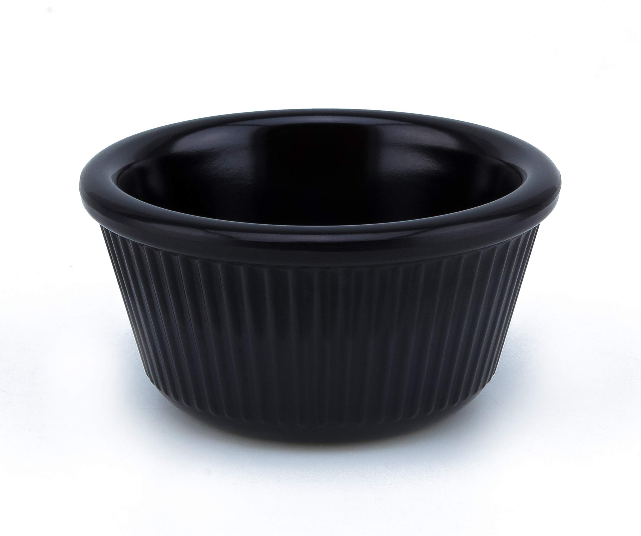 Home Fluted Remekin Dish 35ml, Black - ML-BK-278