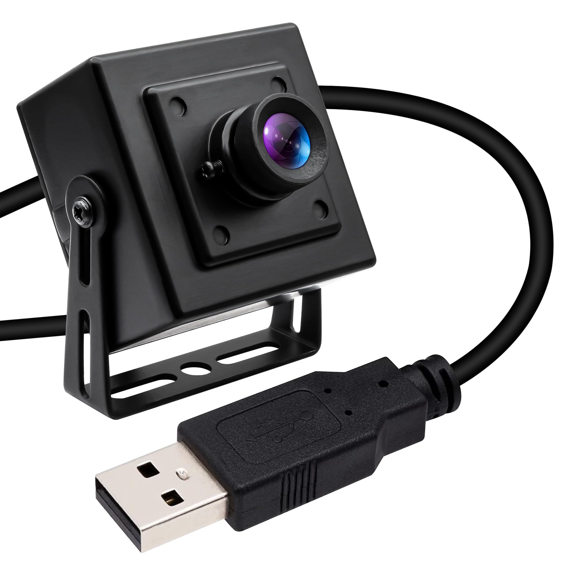 QILOVE USB Camera No Distortion Lens Webcam with Metal Case H.264 Low Illumination IMX323 1080P Sensor 100 Degree Full HD Camera for Windows Android Linux MacOS-image-39