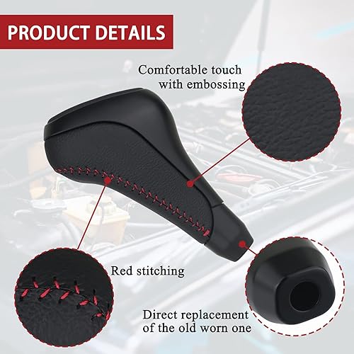 Miniatura 4 de TQPONLY Pomo de cambio de marchas automático compatible con Toyota 4Runner TRD Pro 2012-2023, accesorios Tundra TRD Pro 2014-2021 reemplaza