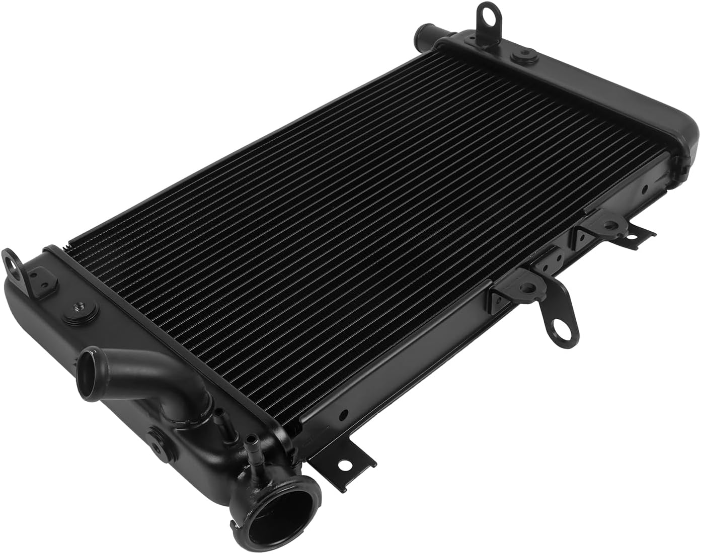 Aluminum Cooling Radiator Replacement for Kawasaki ZX4R ZX4RR ZX-4RR 2023 2024 2025 ZX-25R SE 2020 2021 2022 2023 2024 2025 Engine Radiator Cooler (black)
