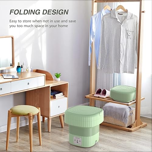 Miniatura 6 de Bubbacare JYJQ-26026 (MG) - Lavadora portátil con turbina ultrasónica para ropa interior, calcetines, ropa de bebé, viajes, campamento, dormitorio,