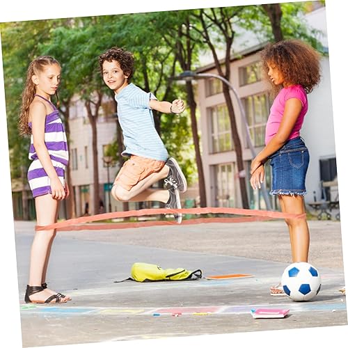 Miniatura 6 de NUOBESTY Banda elástica de salto para niños, cuerda de salto china, bandas elásticas de entrenamiento para niños, cuerda de goma para exteriores,