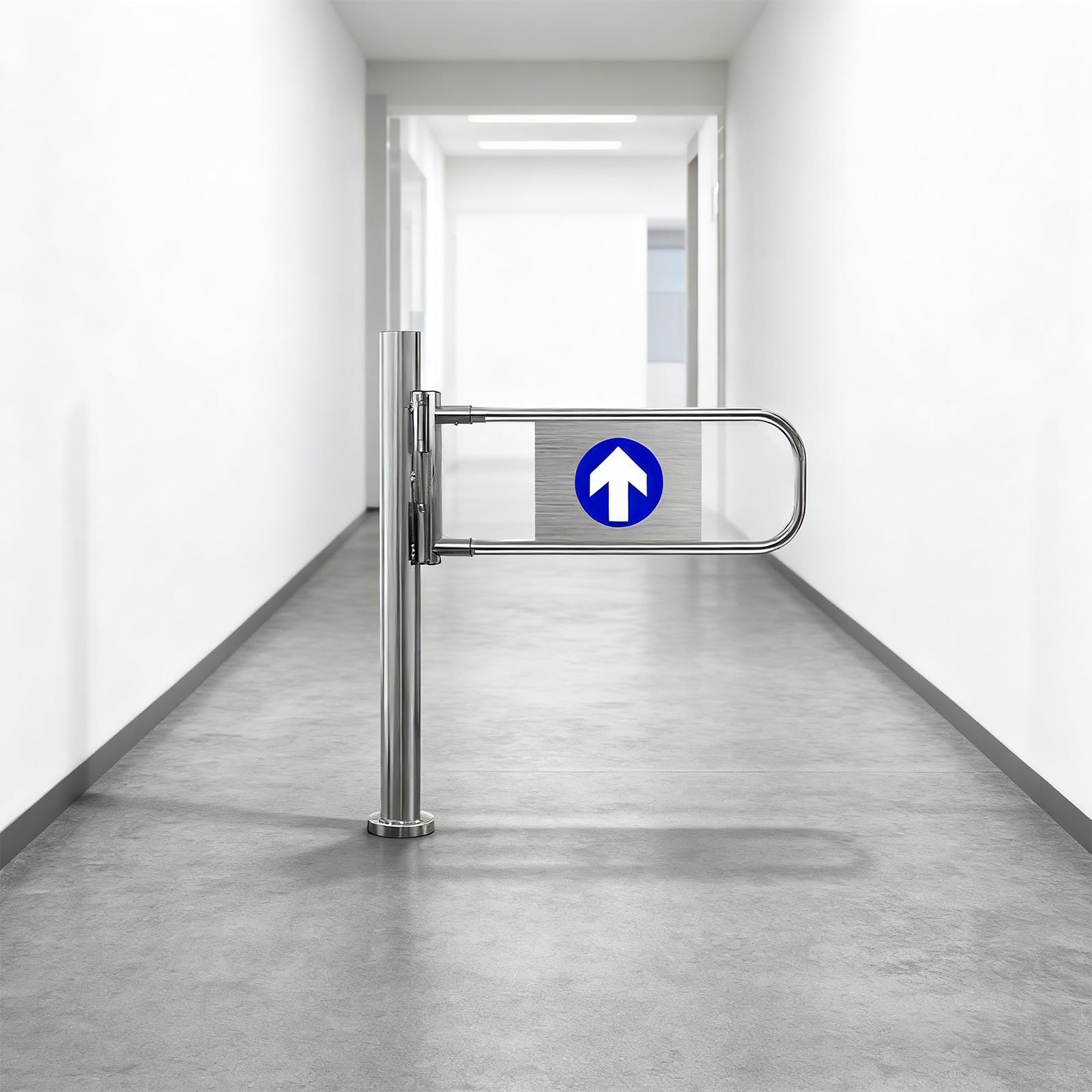 MetalGate do bramy dwudrożnej z poręczą, ręczny dostęp dla pieszych, trwała brama do podwórka i magazynu (50 cm x 100 cm)