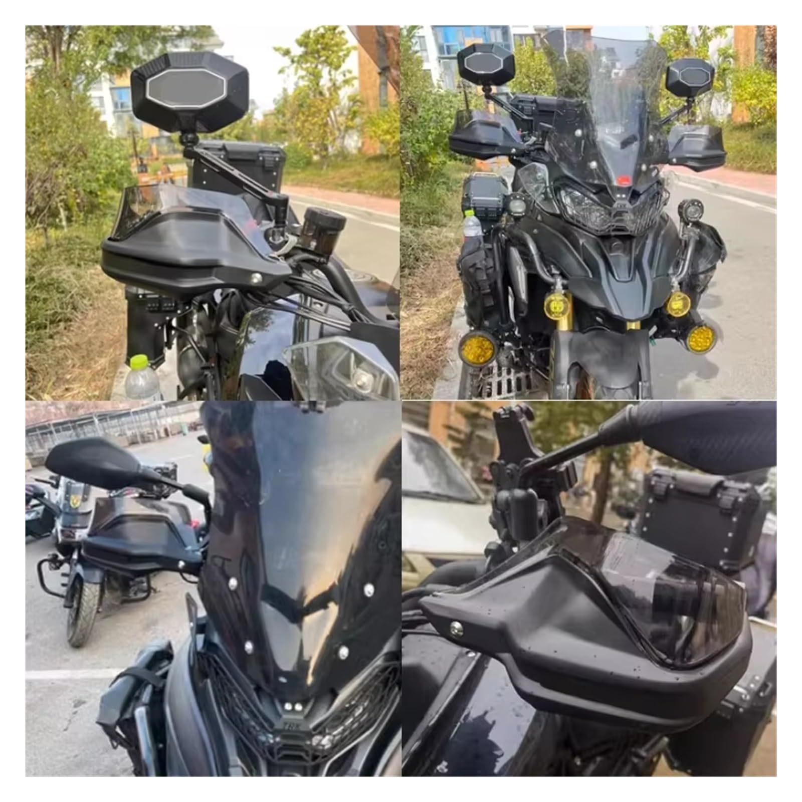 Handprotektoren Passend Für Benelli TRK702 TRK702X TRK 702 TRK 702X 2022 2023 Motorrad-Handprotektoren Lenkerschutzschild Handschützer(Black Set)