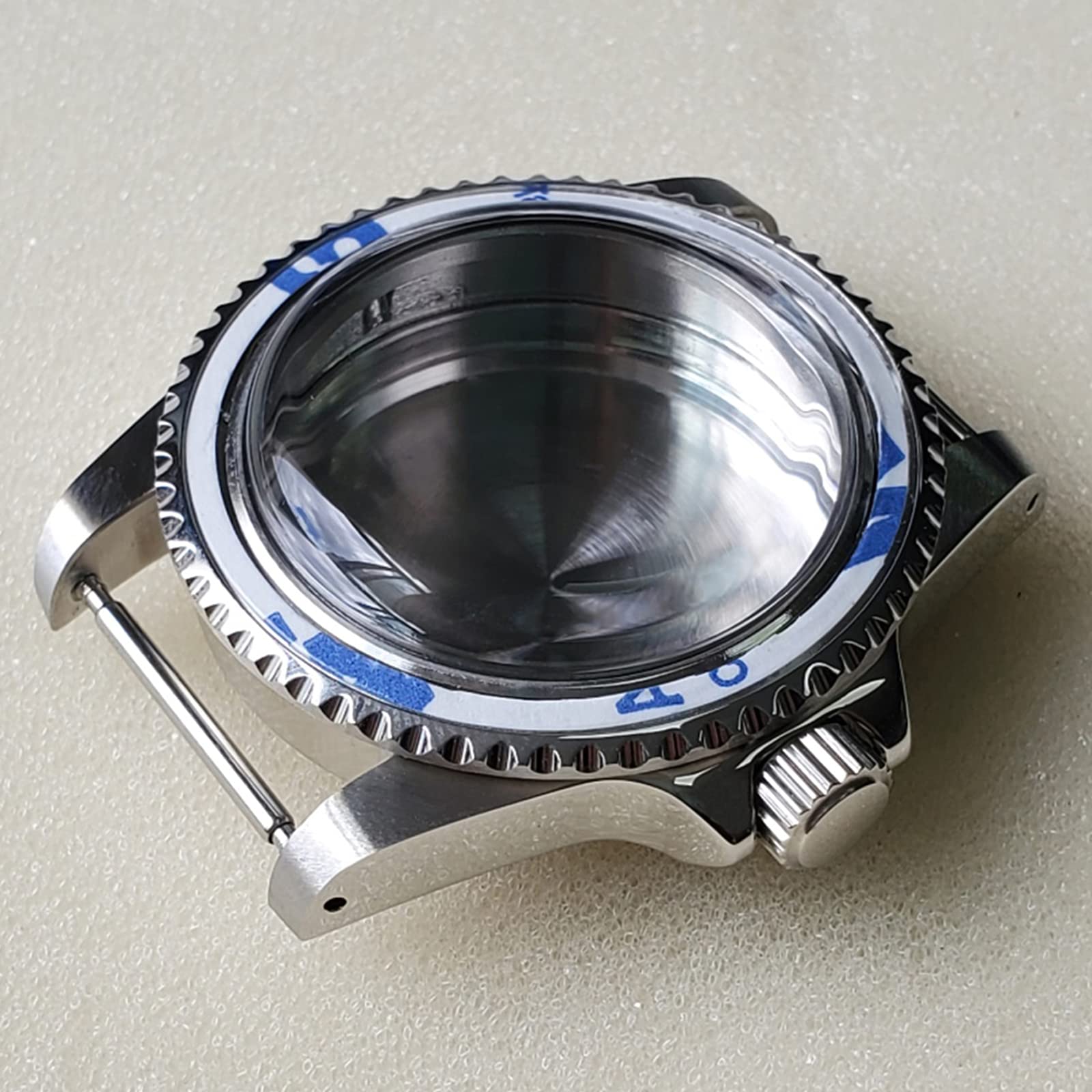 Cassa Orologio Acciaio Inox 39mm Con Vetro Zaffiro - Per Movimento NH35/NH36, Unisex