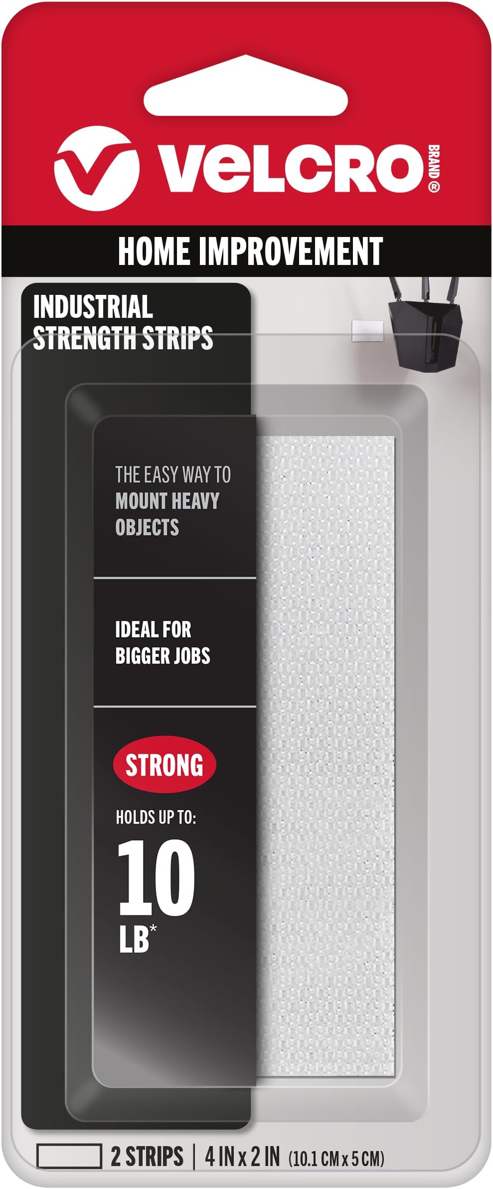 Industrial Strength - 2" x 4" Strips, 2 Sets - White