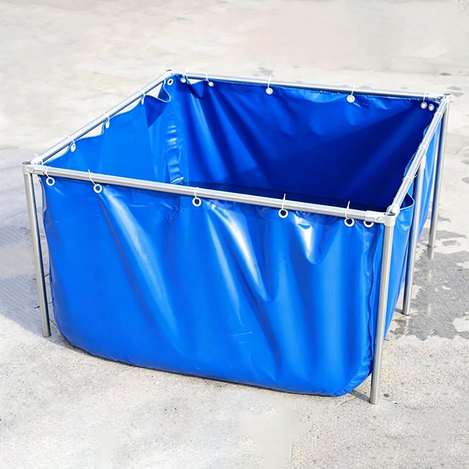 Piscine pliable Luyckfrazy en bâche renforcée ultra-résistante pour aquaculture