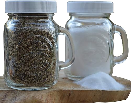 Golden Harvest - Salero y pimentero de cristal con diseño de bola