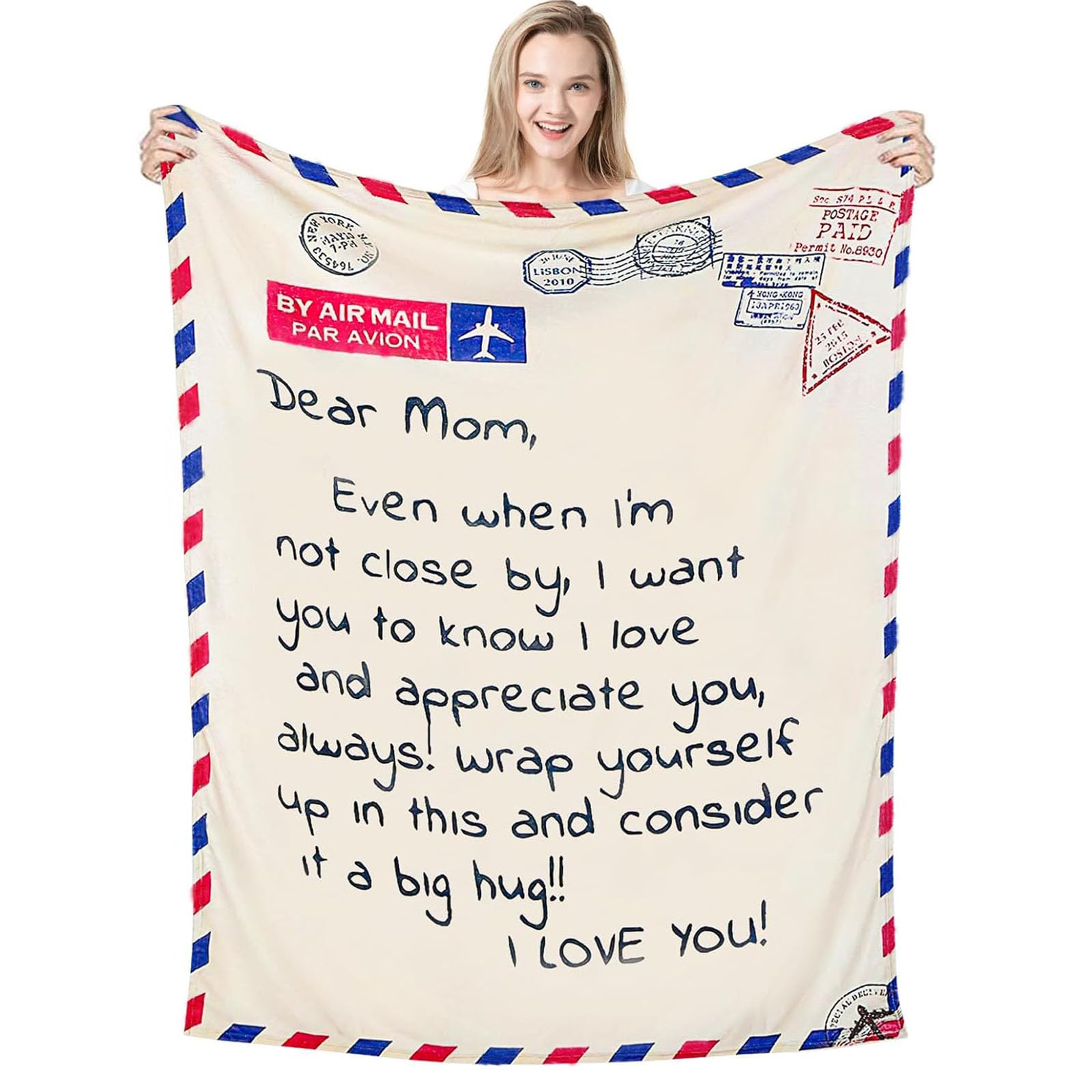 70 x 55 inches Super Soft Blanket Gifts for Mom, Perfect Mother Gifts for Mother's Day, Christmas, Birthday Gifts for Mom from Daughter Son