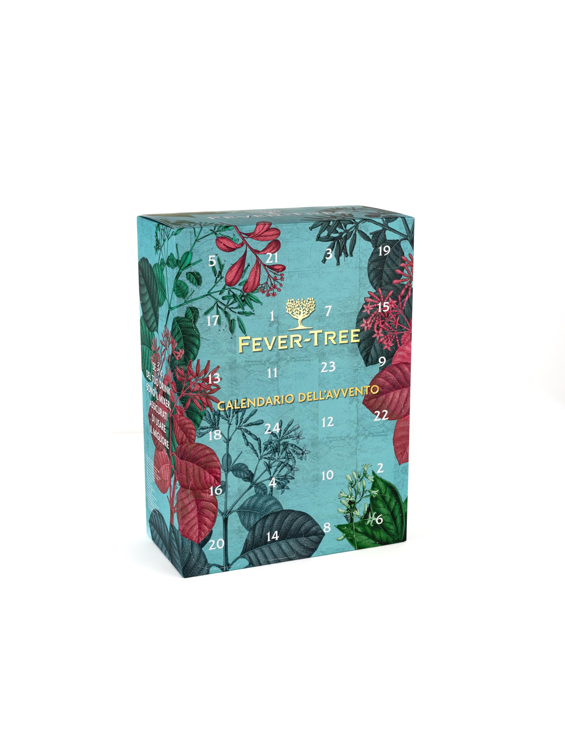 Fever-Tree Calendario dell' Avvento - 24 caselle contenenti 12 lattine da 150 ml di Fever-Tree e 12 mini-size da 50 ml di diversi brand di spirits