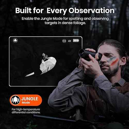 Miniatura 5 de MiLESEEY TNV10 PRO 320x240 IR Resolución Monocular Térmico, 0.512 in 50Hz Aviones Mg-Al Aleación Portátil Cámara Térmica, Visión Nocturna,