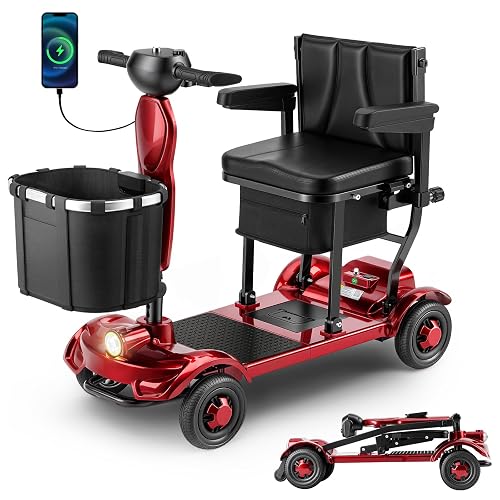 375lb Lightweight Mobility Scooters Seniors Airline Folding Scooters product photo (Folding Scooters) — ScooterReviewPro review