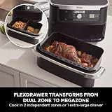 Ninja Foodi FlexDrawer Air Fryer, Dual Zone with Removable Divider, Large 10.4L Drawer, 7-in-1, Air-Fryer Uses No Oil, Air Fry, Roast, Bake, Max Crisp, Non-Stick Dishwasher Safe Parts, Black AF500UK - 4
