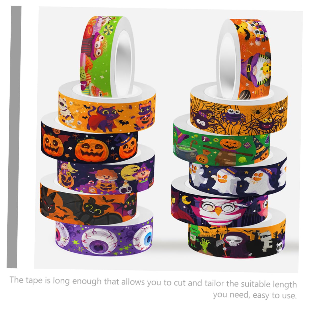 Lurrose 5 Set Di Nastri Decorativi Per Halloween Carini Di Nastro Washi Per Scrapbooking Nastro Decorativo Per Festival 10 Modelli 12 * 5