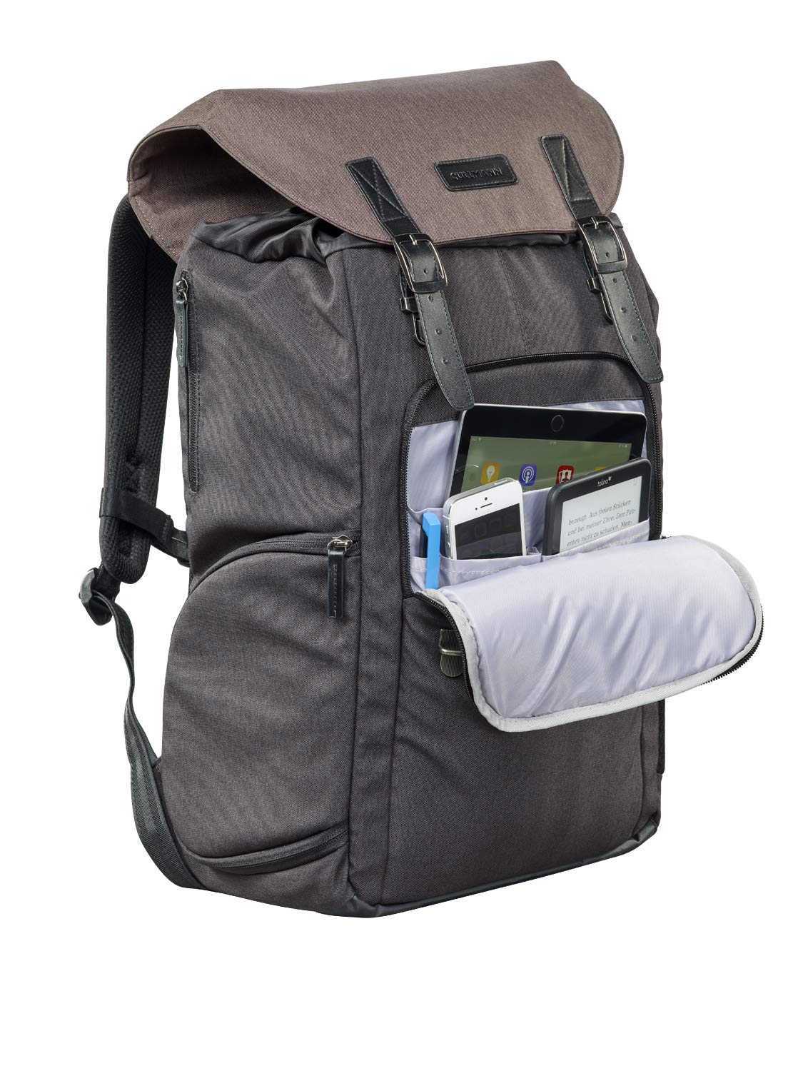 Cullmann 91731 Bristol Daypack 600+, brązowy, plecak na aparat w stylu vintage, z kieszenią na tablet, 280 x 230 x 150 mm, brązowy, 280x230x150mm, vintage