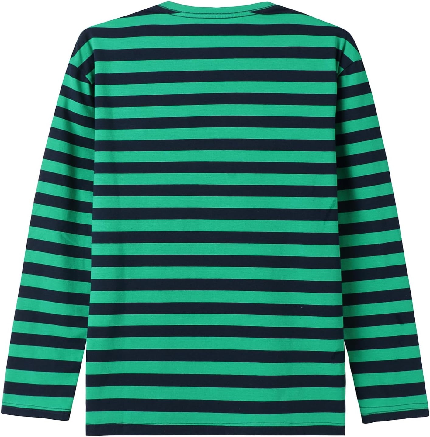 Mud Kingdom Mens T-Shirt Crewneck Long Sleeve Striped Casual Tees - Image 3