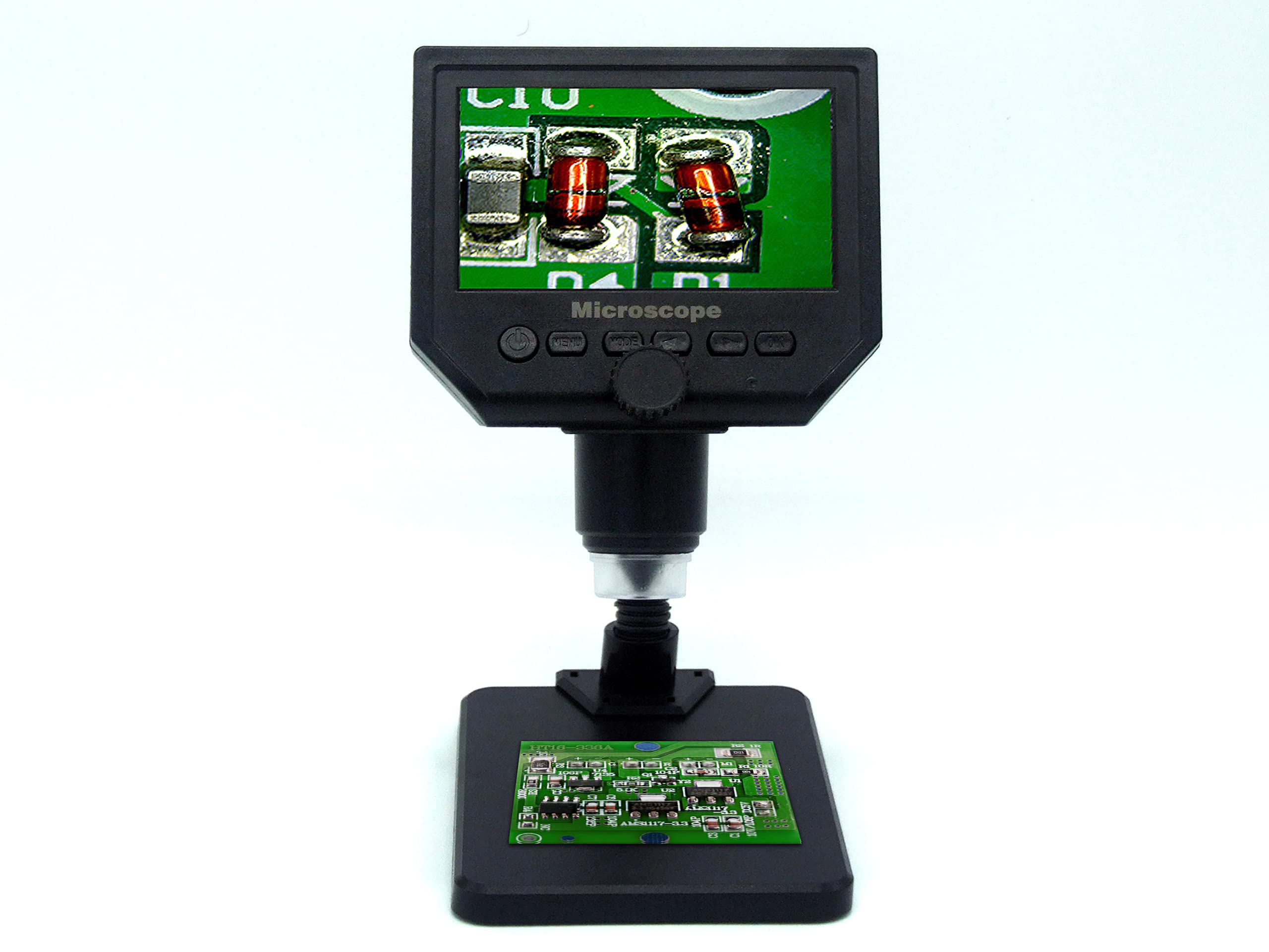 LNHHG 600X 3.6MP 8LED 4.3" LCD Digital Microscope 1080p USB Electronic HD Video Microscopes Endoscope Magnifier Camera