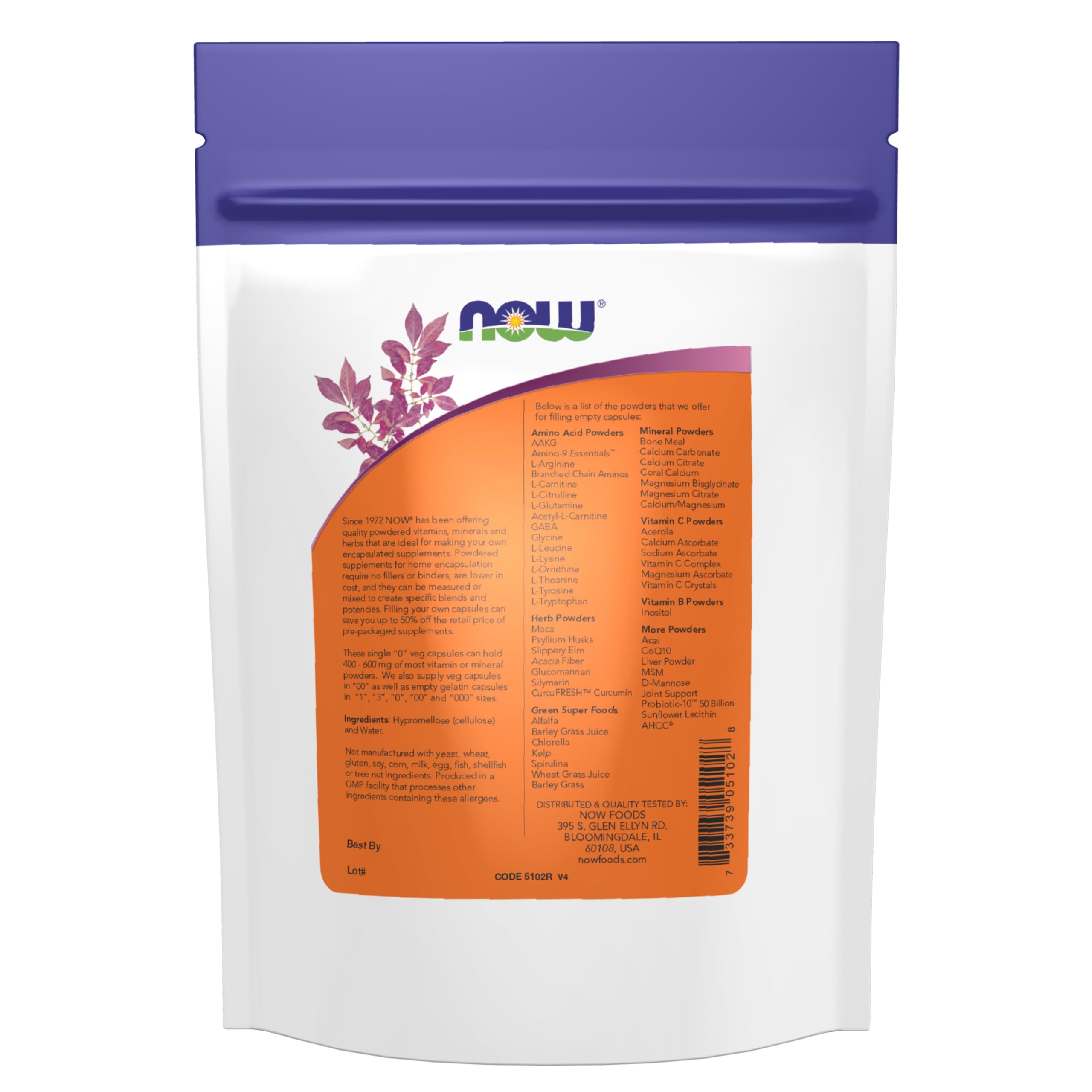 NOW Supplements, Empty Vegetarian Caps, Single "0", 300 Veg Caps — Amazon image 2