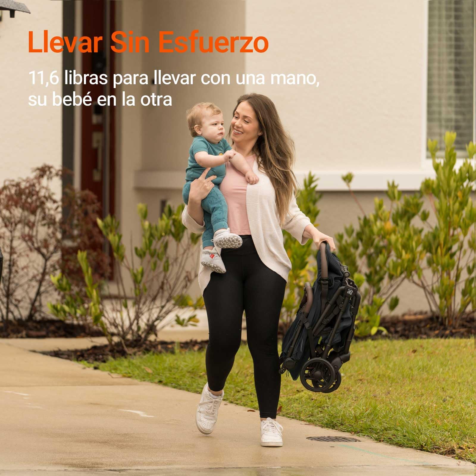 MAMAZING Silla de Paseo Ligera de Fibra de Carbono para Bebés 6M-3 Años (hasta 15kg),Compacta y Plegable con una Mano para Viajar,Carrito de Bebé para Avión como Equipaje de Mano,Peso 5.26kg (Negro)