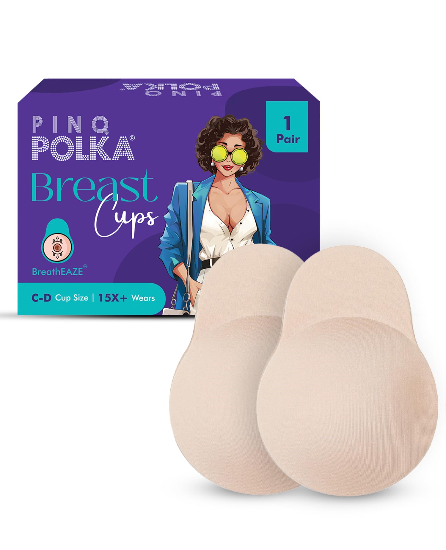Reusable Silicone Bra Lift Cup for Women|Stick on|Invisible Breast Lift Cups |Skin- Friendly Adhesive|Up to 12 Hrs Sticking Capacity|Reusable Cloth Bag-image-48
