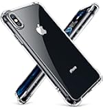 CANSHN Crystal Clear Case Compatible with iPhone X/XS, Non-Yellowing Shockproof Protective Phone Case Slim Thin, 5.8 inch