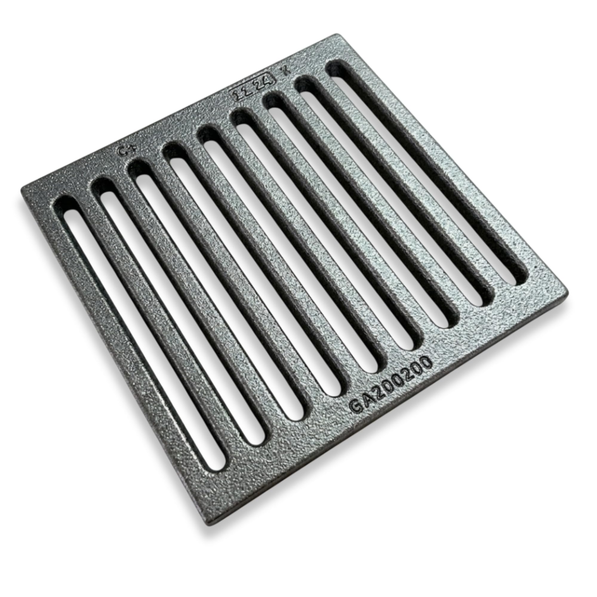 Rejilla para cenizas de hierro fundido | Optimiza el tiro de la chimenea y la estufa | Resistente a altas temperaturas | Fácil limpieza, Hierro fundido, 20 x 20 cm