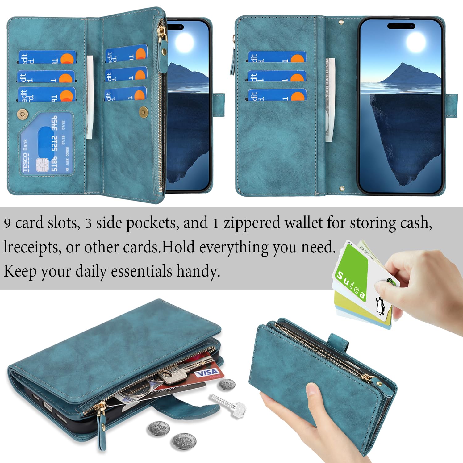 : Pelanty for iPhone 16 Pro 縄掛けケース 手帳型ケース
