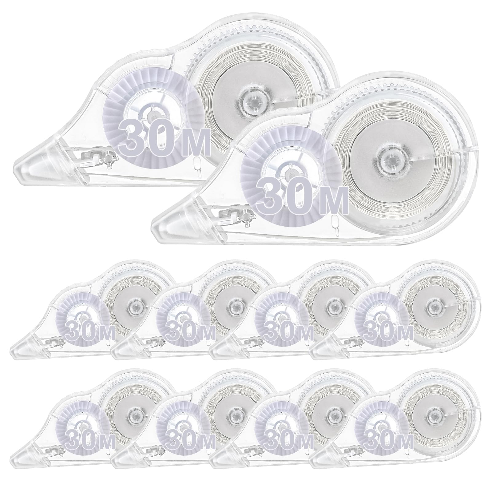 Ruban Correcteur Blanc - Lot De 6 Rouleaux De 6 M - Mini Format "Souris" - Pour Bureau, École, Corrections Faciles