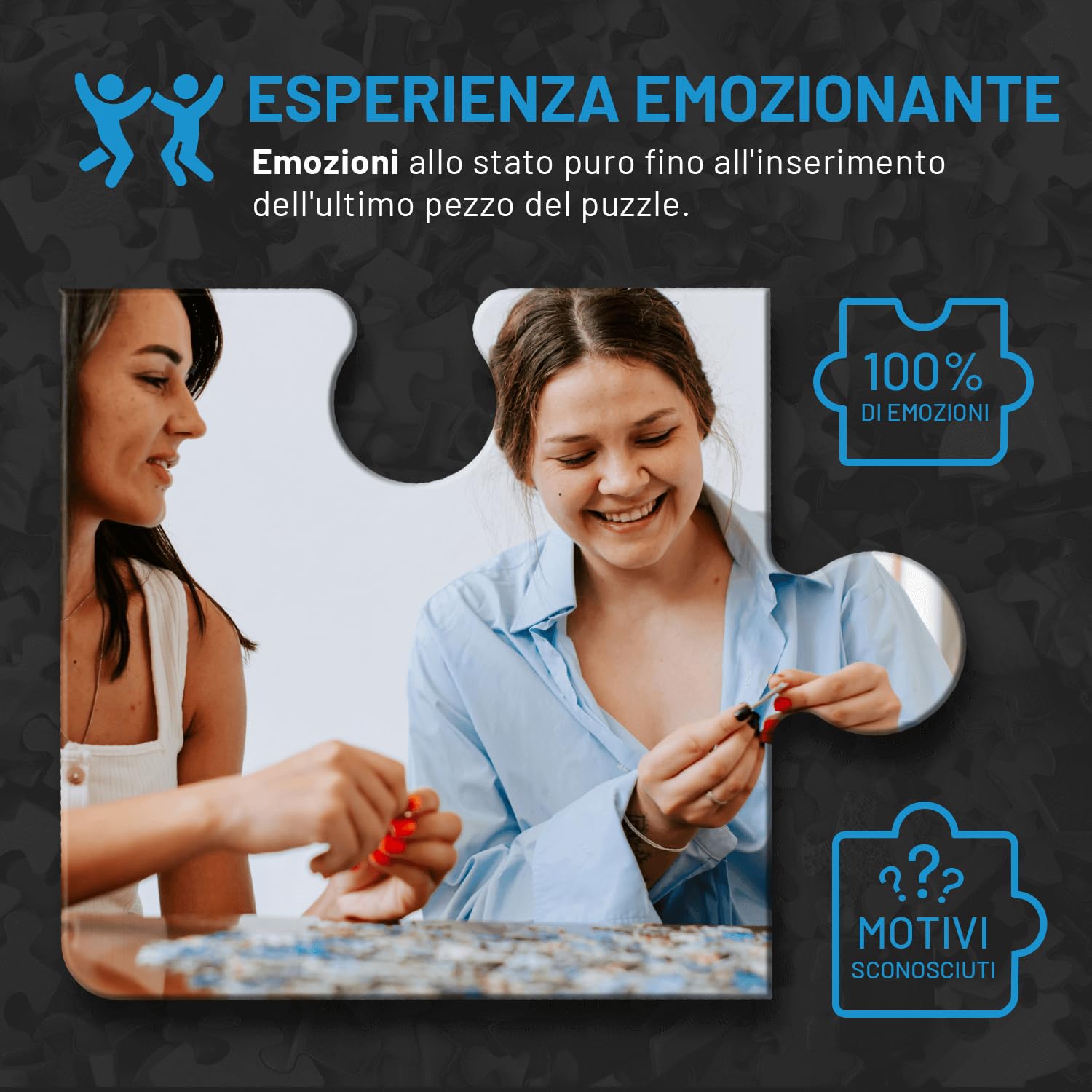 Black Box Puzzle 1000 pezzi, Blackbox Puzzle con motivo a sorpresa senza modello, Impossible Puzzle - puzzle difficile, per puzzle adulti e bambini dai 14 anni, puzzle box architettura edizione 2023
