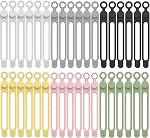 30Pcs Silicone Cable Ties, BetterJonny Reusable Cord Organizer Cable Straps Cord Ties Organizers for Charging Cables USB Cables Earphones Line(6 Colors, 5 of Each Color)