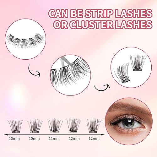 Miniatura 6 de Pestañas magnéticas, pestañas magnéticas dobles reutilizables sin delineador de ojos, pestañas magnéticas de aspecto natural con aplicador, pestañas