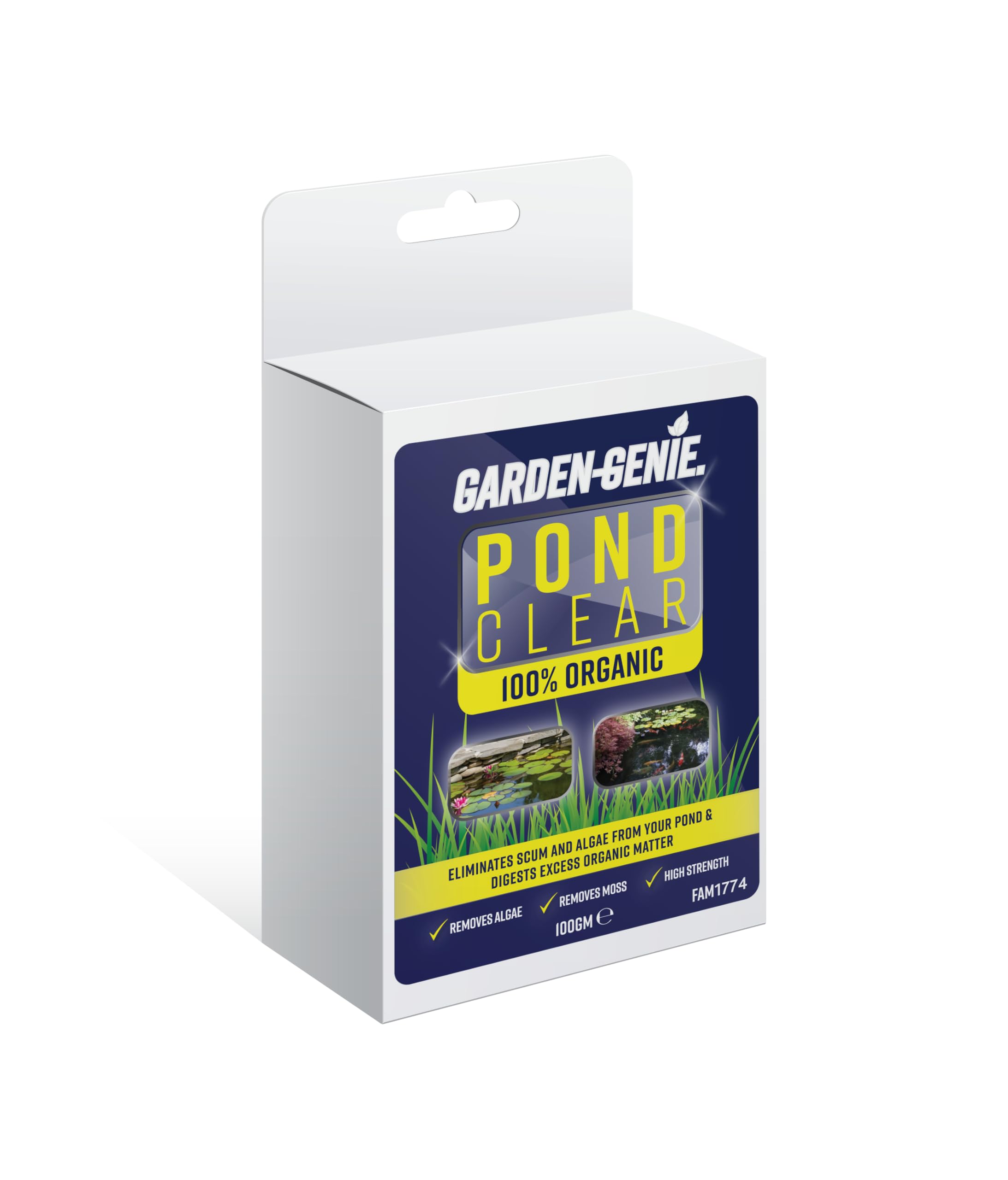 Garden Genie Pond Clear Sachets for Murky Pond Water 2 Sachets