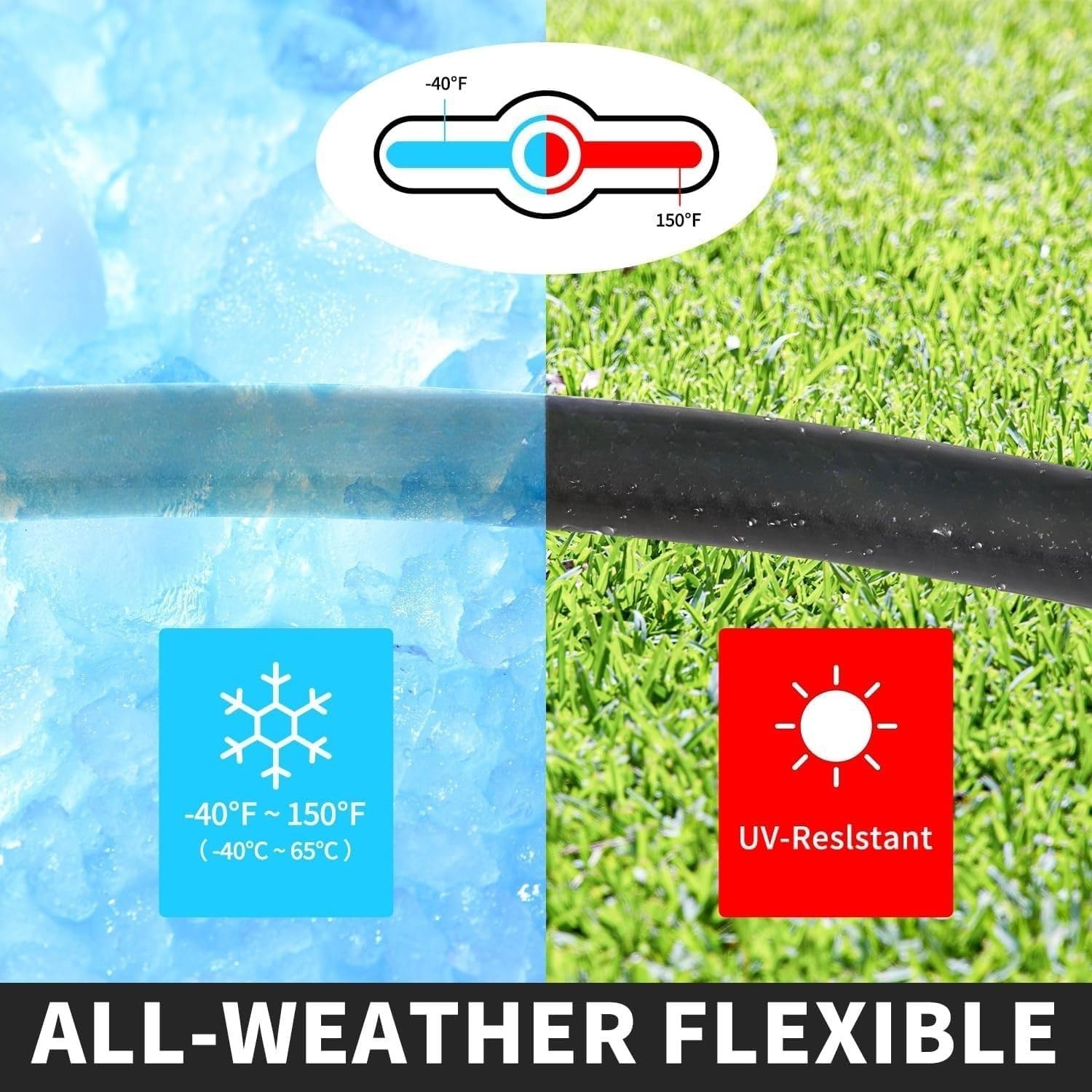 TORQUE Rubber Air Brake Hose ID: 3/8" - OD: 3/4" x 50-FT ROLL Black S.A.E. J1402 and D.O.T.F.M.V.S.S. 106 Approved Replacement for Continental 9003006 (TR183850)