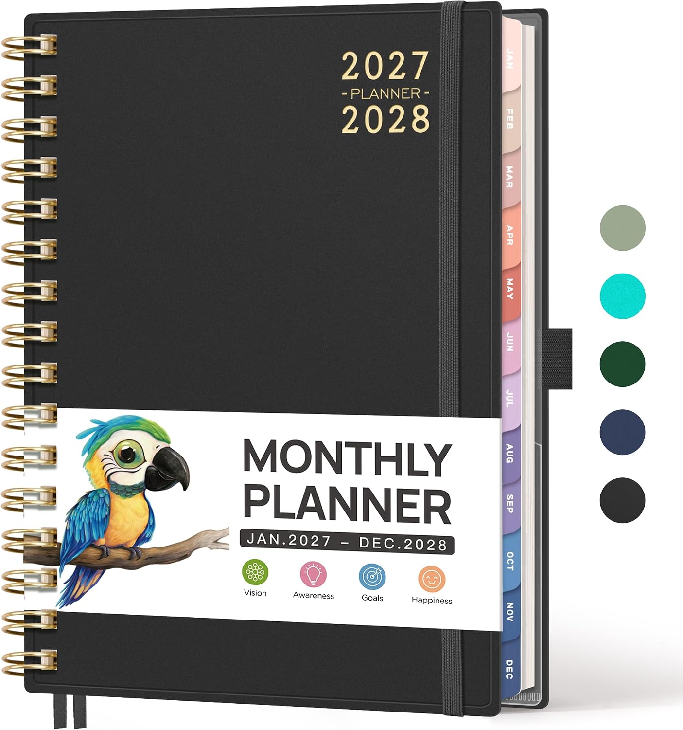 RETTACY 2027-2028 Monthly Planner, Jan 2027 - Dec 2028, A5 (5.7" x 8.3")