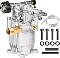 YAMATIC 3400 PSI 2.5 GPM Horizontal Pressure Washer Pump - 3/4" Shaft Replacement for Honda GC160/GC190, Simpson, Homelite, Troy-Bilt