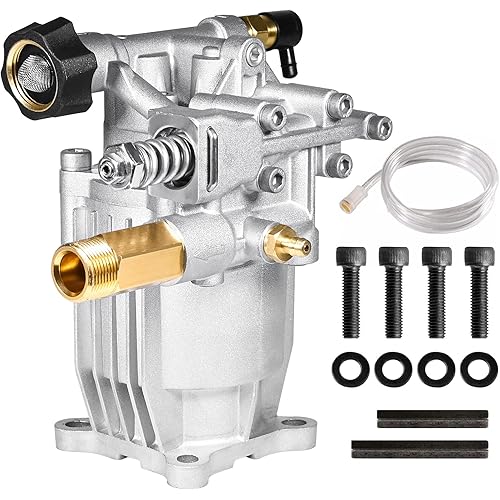 YAMATIC 3/4" Shaft Horizontal Pressure Washer Pump 3400 PSI 2.5 GPM Replacement Pump for Power Washer Compatible with Homelite, Troybilt, Simpson, Karcher, Honda GC160 GC190, AR RMV 2.5G30