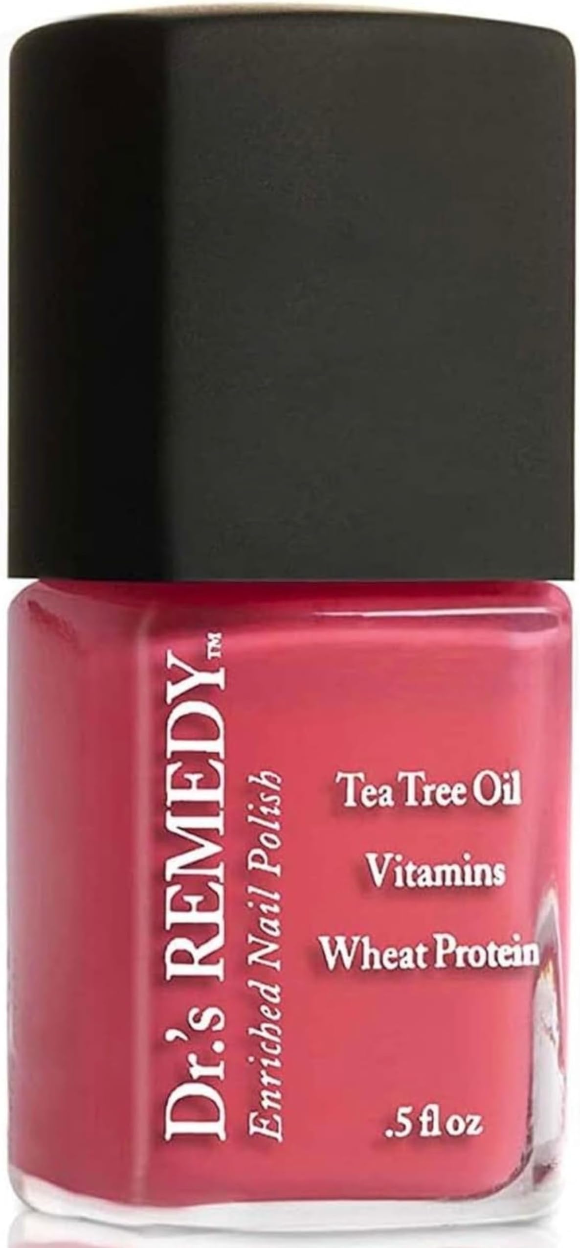 Dr’s Remedy Enriched Nail Polish: Non Toxic, All Natural, and Organic - Doctor Formulated: Strengthens, Restores, Heals, and Protects '24-Free' - PEACEFUL Pink Coral