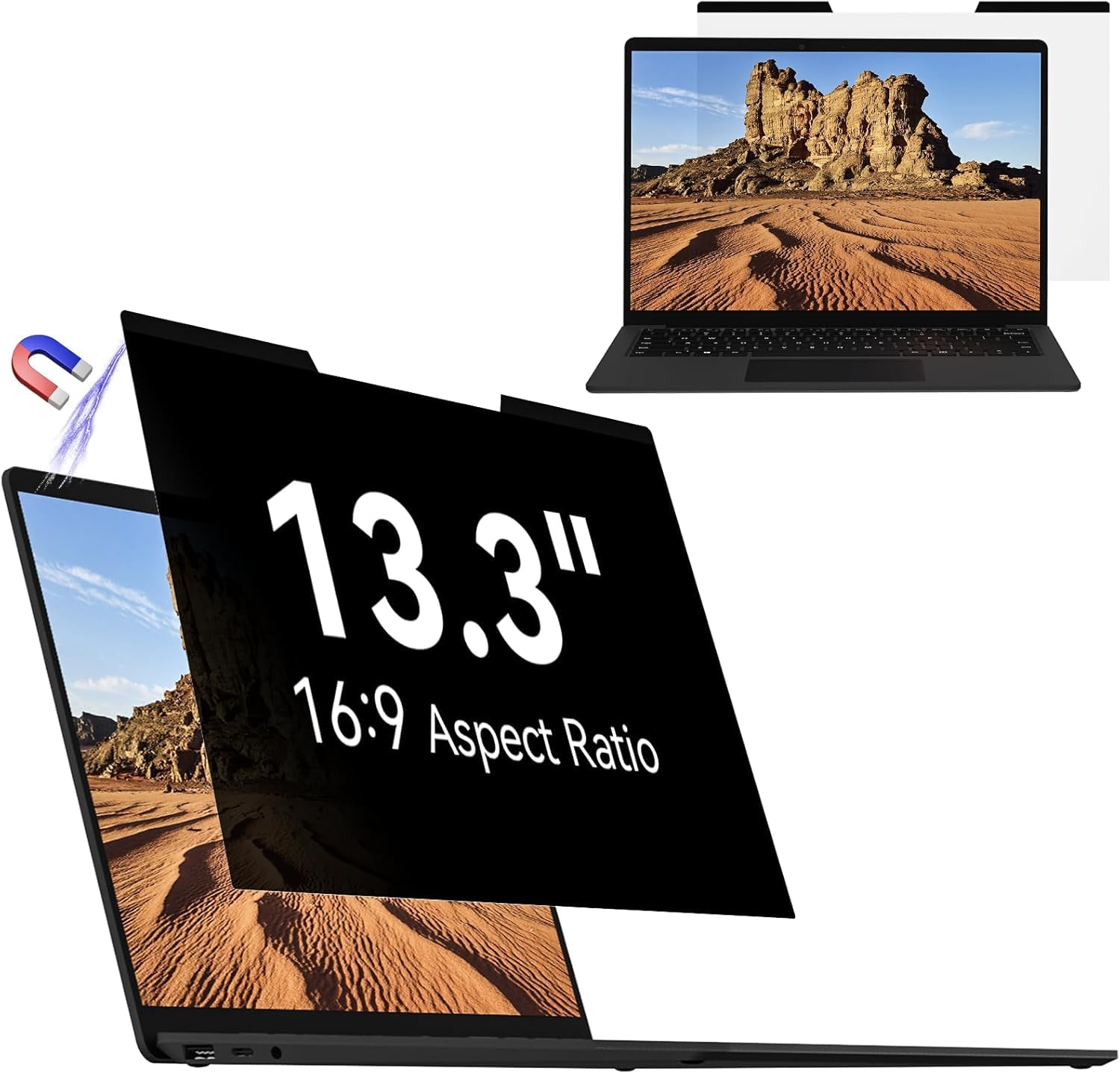 Mamol Magnetic Privacy Screen for 13.5 Inch Surface Laptop 6/5/4/3/2/1, Removable Anti Spy Glare Blue Light Filter, Microsoft Surface Laptop Privacy Screen Protector 13.5 in — view 14