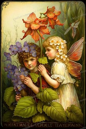 Miniatura 10 de Pintura de diamante de hada de flores de vid  Pequeña chica japonesa fresca arte paisajista, versión simple hecha a mano, kit de pintura de taladro