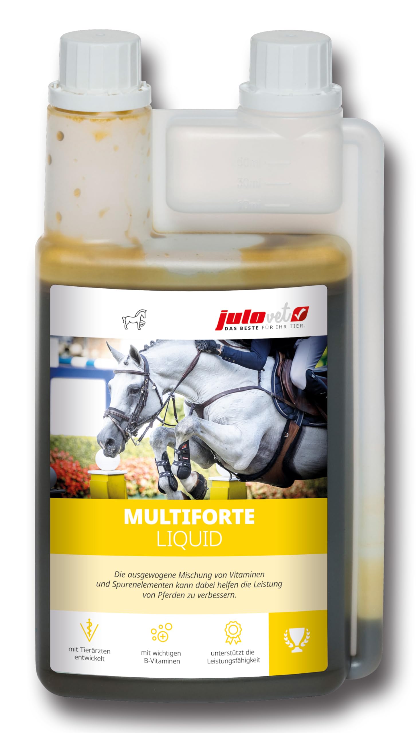 Multiforte Liquid | 1 l | Ergänzungsfuttermittel für Pferde | Mit Vitaminen & Spurenelementen