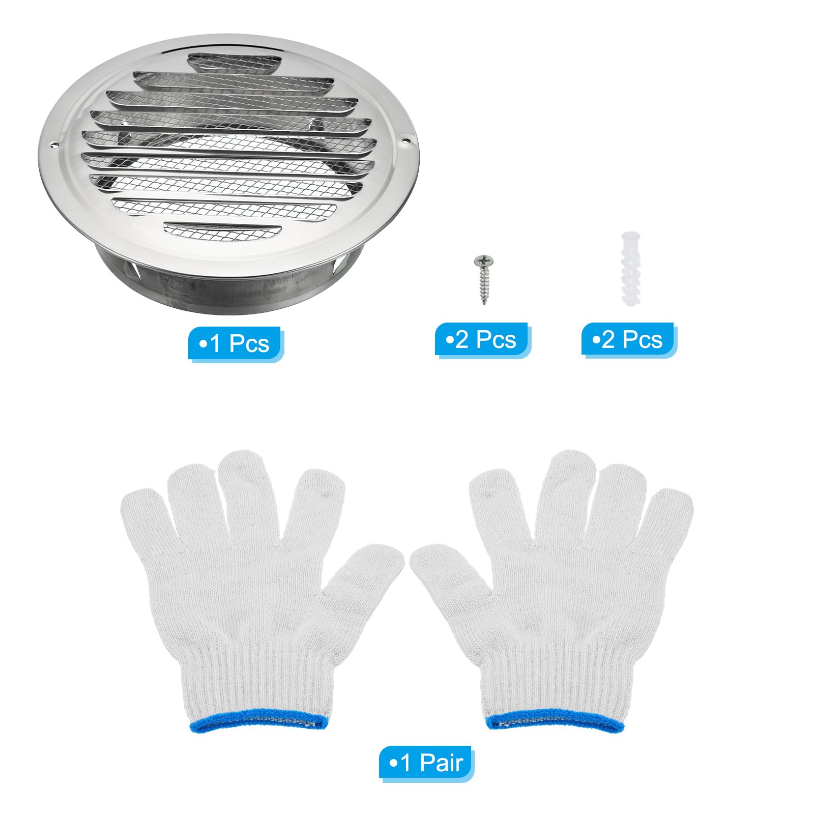 PATIKIL 6" Round Soffit Air Vents - Image 3