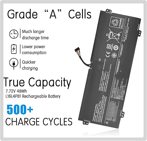 Miniatura 2 de L16L4PB1 L16M4PB1 - Batería para portátil de 7.68 V para yoga 730-13IWL ideapad Yoga 720-13IKB 730-13IKB 730-13IWL Notebook 5B10M52738 L16C4PB1