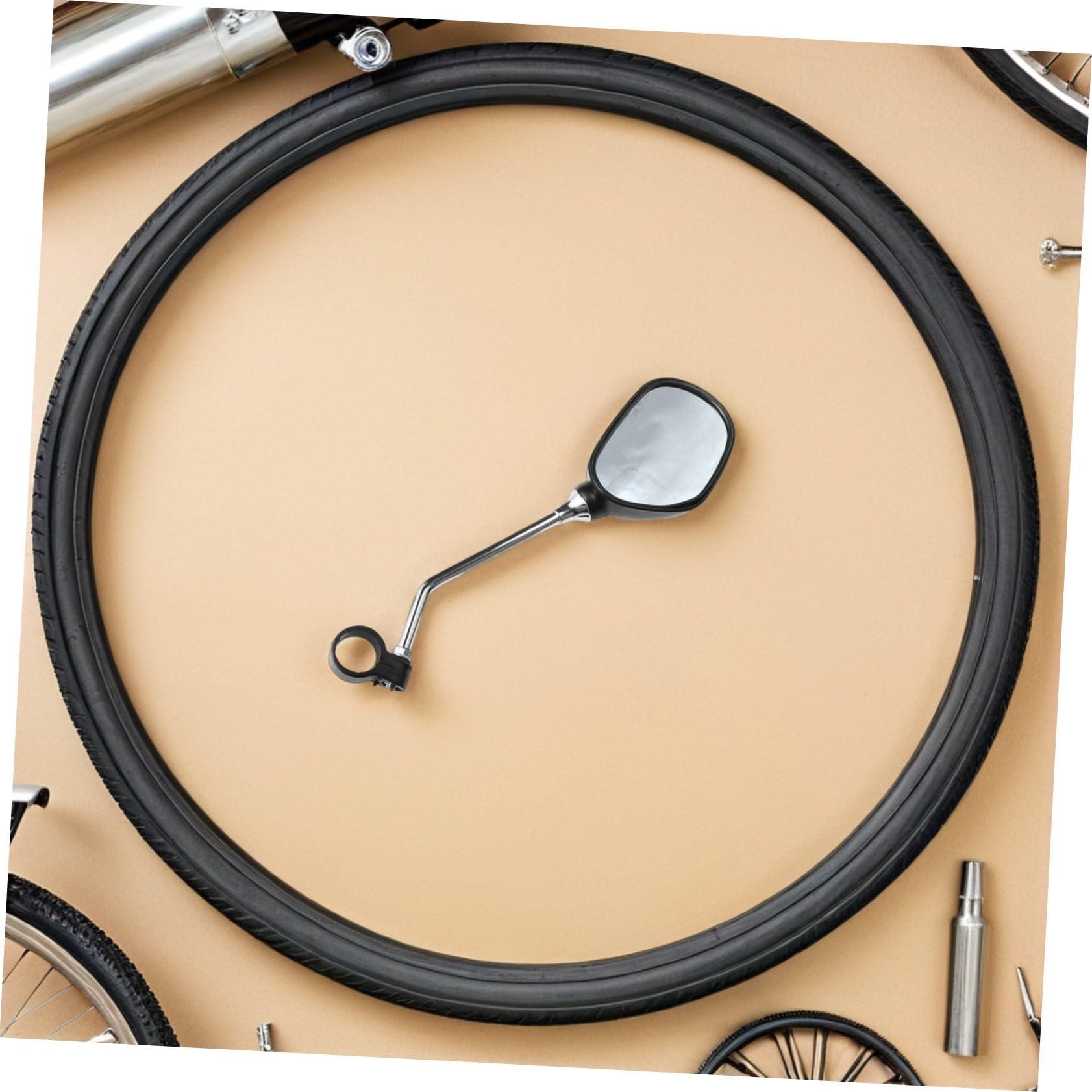 Specchietto Retrovisore per Bicicletta 2 Paia Abs Nero | Montaggio Semplice, Struttura Anti-vibrazione, Superficie ad Alta Definizione, Ampia Copertura Angolare