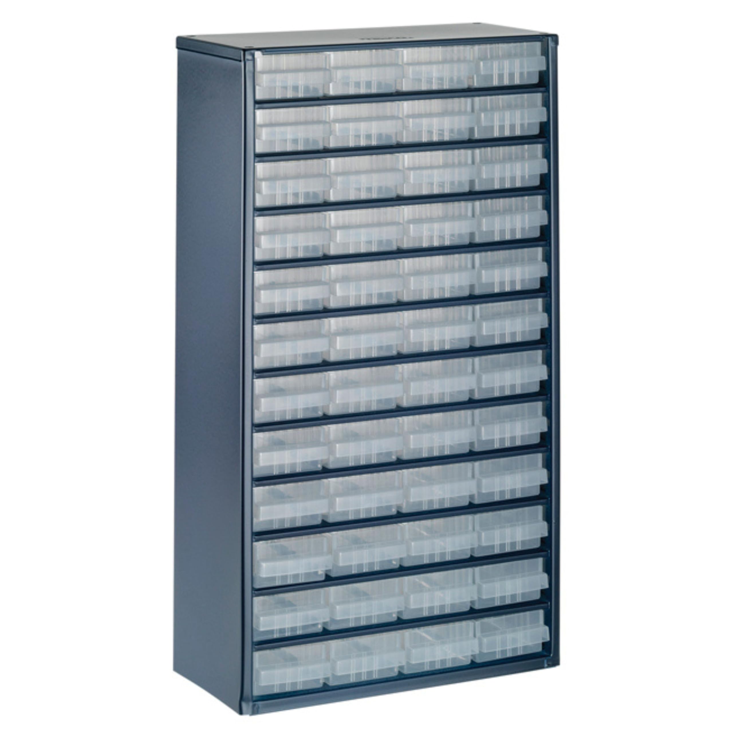 raaco Organizador de Tornillos C12-​48, con 48 Cajones, Capacidad 39,​6 kg, 15 x 30,​6 x 55,​2 cm, Apto para Montaje en Pared, Clasificador de Tornillos y Pequeñas Piezas para Taller