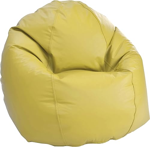 Miniatura 36 de Bean Products Puf grande de vinilo impermeable de grado marino | Relleno con cuentas de poliestireno y espuma CertiPUR | Fabricado en Estados Unidos