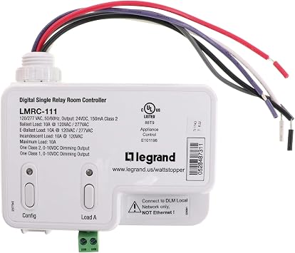 Wattstopper LMRC-111 DLM-Series Dimming Room Controller, 1-Relay, 0-10V, 10A