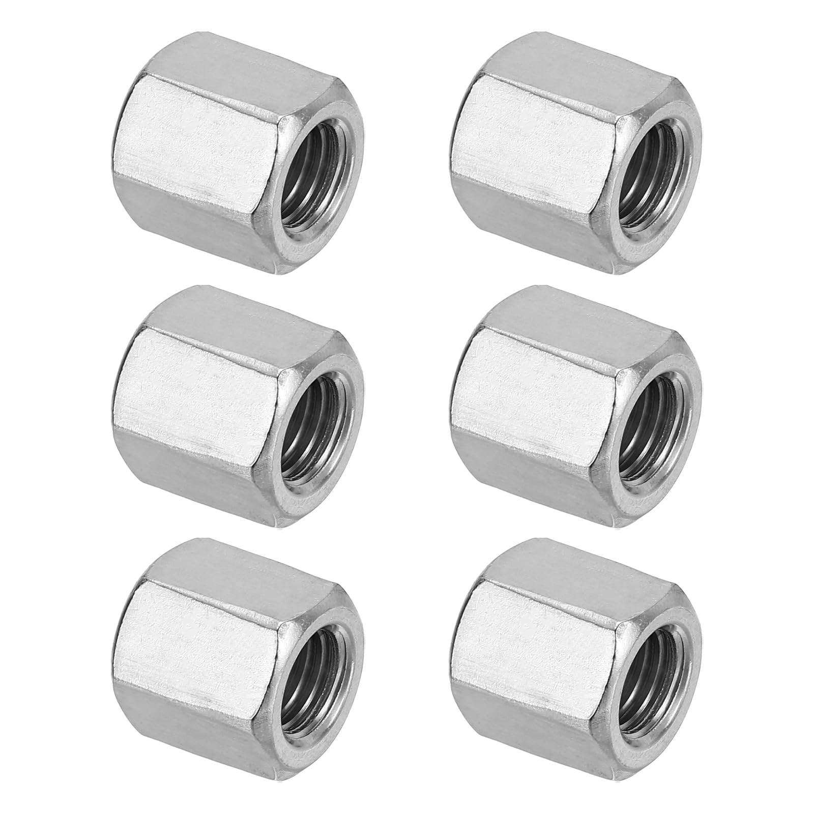 PATIKIL M12 x 1.75-Pitch 304 Stainless Steel Hex Coupling Nuts